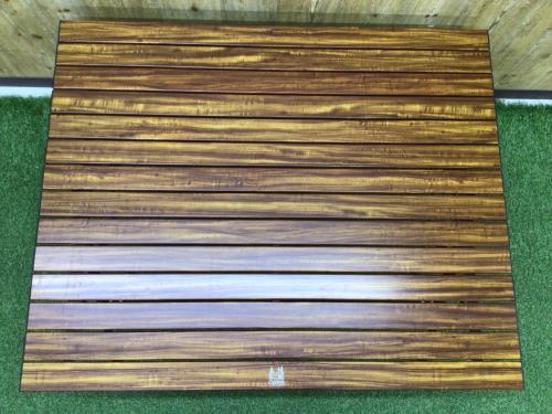 OGAWA (オガワ) アウトドアテーブル ブラウン 3ハイ＆ローテーブル ロング