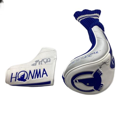 HONMA (ホンマ) キャディバッグ ※サイン証明なし ヘッドカバー(ドライバー・パターのみ) イ・ボミモデル ホワイト×ブルー TEAM TOUR WORLD