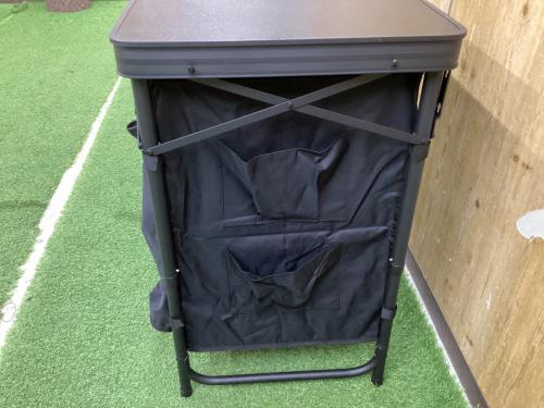 DOD (ディーオーディー) キッチンテーブル TB5-723-BK （約）W120×D48×H58/77cm ブラック クッキングキング