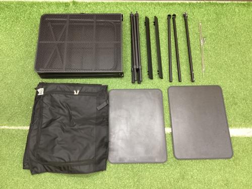 DOD (ディーオーディー) キッチンテーブル TB5-723-BK （約）W120×D48×H58/77cm ブラック クッキングキング