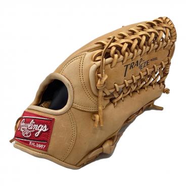 【C-741】ローリングス 軟式グローブ 中古 激安 又吉克樹モデル ピッチャー用 ブルーカラー RAWLINGS (ローリングス) 硬式グローブ 12インチ オレンジ 98 Y.K 又吉