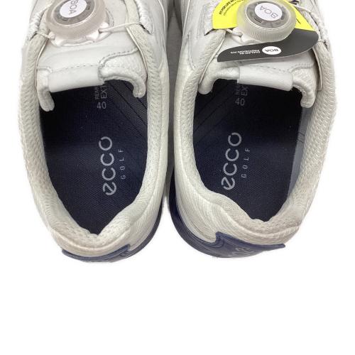 ECCO (エコー) S-Three BOA ゴルフシューズ 10295460616 メンズ SIZE 27.5cm ホワイト×グレー