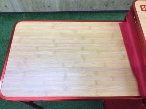 CHUMS (チャムス) キッチンテーブル CH62-1720 レッド×ブラウン オーガナイザーテーブル