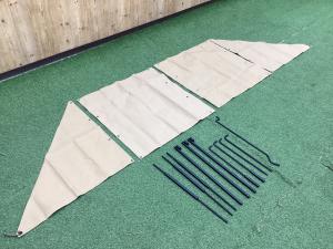 MUTEKI 無敵の焚き火幕 焚火台用品 タン