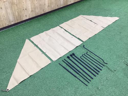 MUTEKI 無敵の焚き火幕 焚火台用品 タン