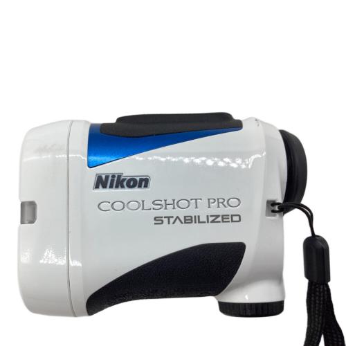 Nikon (ニコン) ゴルフ距離測定器 ケース付 ホワイト×ブラック COOLSHOT PRO STABILIZED