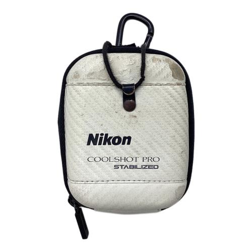 Nikon (ニコン) ゴルフ距離測定器 ケース付 ホワイト×ブラック COOLSHOT PRO STABILIZED