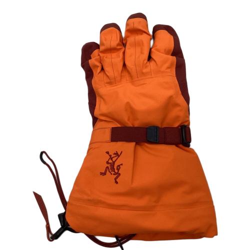 ARC'TERYX (アークテリクス) 登山雑貨 GORE-TEX SIZE M オレンジ LITHIC GLOVE