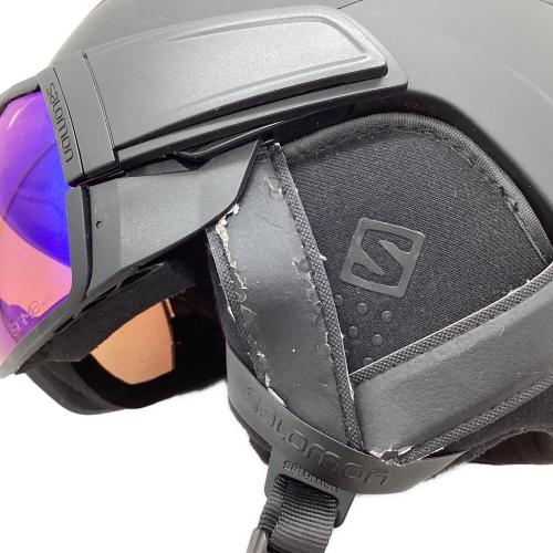 SALOMON (サロモン) DRIVER CA PHOTO SIGMA ヘルメット ブラック ステッカー付 キズ有 ケース付
