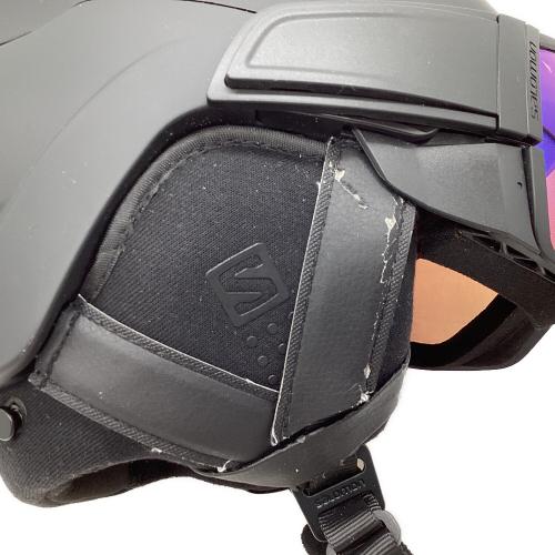 SALOMON (サロモン) DRIVER CA PHOTO SIGMA ヘルメット ブラック ステッカー付 キズ有 ケース付