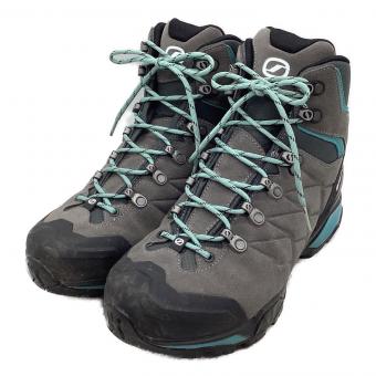 SCARPA (スカルパ) ZGトレックGTX WMN ハイカット(ソフトソール) トレッキングシューズ レディース EU40(約25.5cm) グレー×スカイブルー
