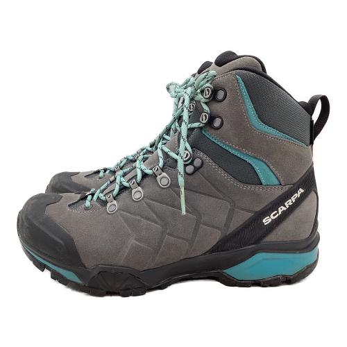 SCARPA (スカルパ) ZGトレックGTX WMN ハイカット(ソフトソール) トレッキングシューズ レディース EU40(約25.5cm) グレー×スカイブルー