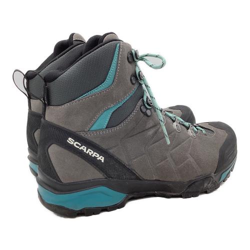 SCARPA (スカルパ) ZGトレックGTX WMN ハイカット(ソフトソール) トレッキングシューズ レディース EU40(約25.5cm) グレー×スカイブルー