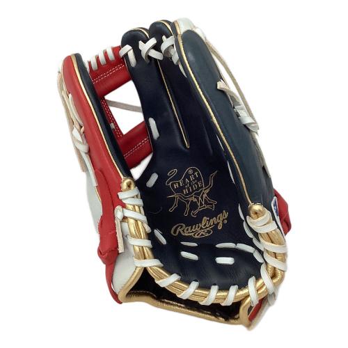 RAWLINGS (ローリングス) HOH MLB COLOR SYNC 軟式グローブ GR2HMN52W ケース付 11.25inch ホワイト×ブラック×レッド