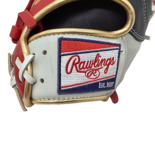 RAWLINGS (ローリングス) HOH MLB COLOR SYNC 軟式グローブ GR2HMN52W ケース付 11.25inch ホワイト×ブラック×レッド
