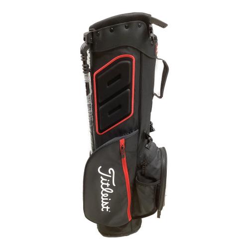 Titleist (タイトリスト) キャディバッグ TB21SX4-BKRD 2022モデル ブラック×レッド プレーヤーズ S4 スタンドキャディバッグ