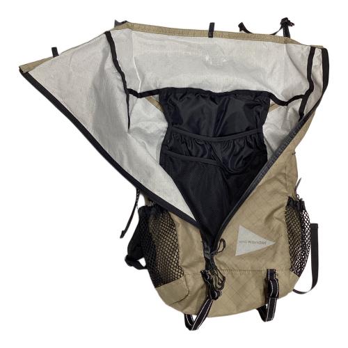 and wander (アンドワンダー) バックパック 574-5975203 約18L カーキ エコパック