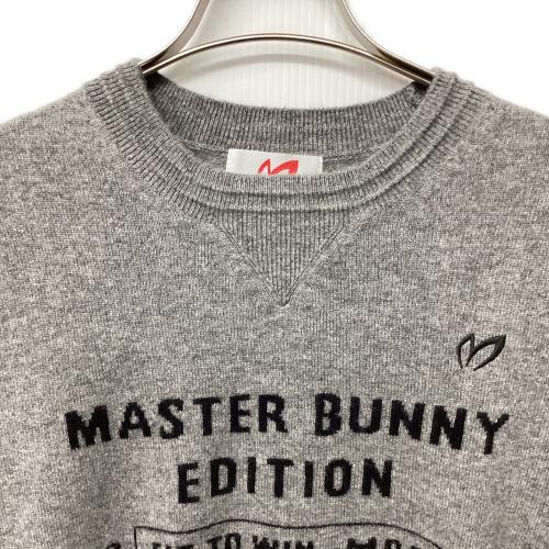 MASTER BUNNY EDITION (マスターバニーエディション) セーター ゴルフウェア(トップス) 758-3270001 カシミヤクルーネックニットプルオーバー 2023年モデル メンズ SIZE L グレー