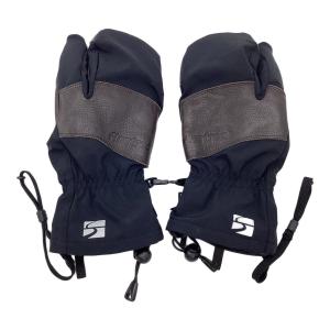 finetrack (ファイントラック) 登山雑貨 ブラック×ブラウン エバーブレススリーフィンガーシェルグローブ