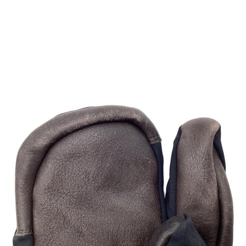 finetrack (ファイントラック) 登山雑貨 ブラック×ブラウン エバーブレススリーフィンガーシェルグローブ
