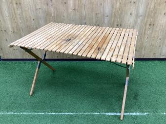 byer (バイヤー) アウトドアテーブル USA製 ヴィンテージ 廃盤品 約110×76×70.5cm ロールトップキャンプテーブル
