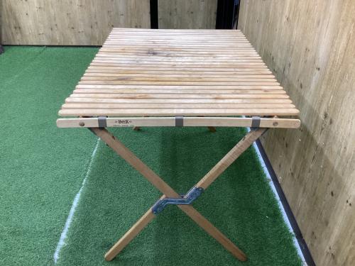 byer (バイヤー) アウトドアテーブル USA製 ヴィンテージ 廃盤品 約110×76×70.5cm ロールトップキャンプテーブル