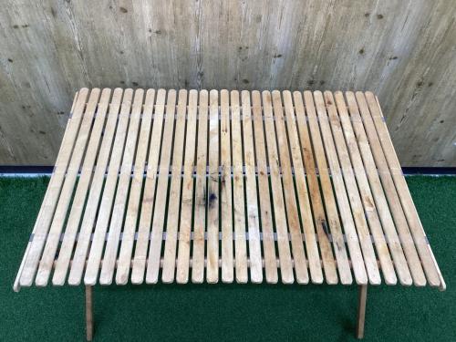 byer (バイヤー) アウトドアテーブル USA製 ヴィンテージ 廃盤品 約110×76×70.5cm ロールトップキャンプテーブル