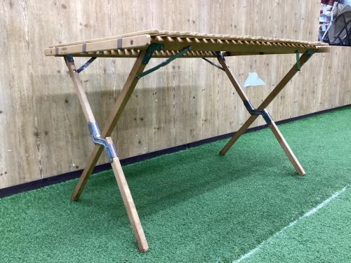 byer (バイヤー) アウトドアテーブル USA製 ヴィンテージ 廃盤品 約110×76×70.5cm ロールトップキャンプテーブル