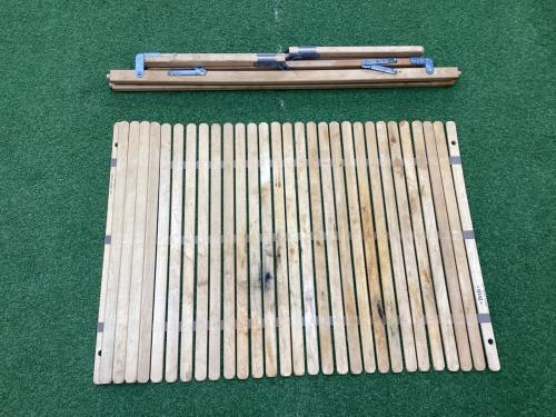 byer (バイヤー) アウトドアテーブル USA製 ヴィンテージ 廃盤品 約110×76×70.5cm ロールトップキャンプテーブル