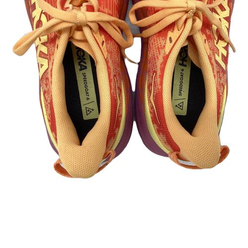 HOKAONEONE (ホカオネオネ) SPEEDGOAT6 トレランシューズ トレッキングシューズ 1147811SRBT レディース SIZE 24.5cm オレンジ
