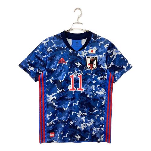 日本代表 (ニホンダイヒョウ) 久保建英【11】サッカーユニフォーム ED7350 2020年ホーム SIZE O ブルー