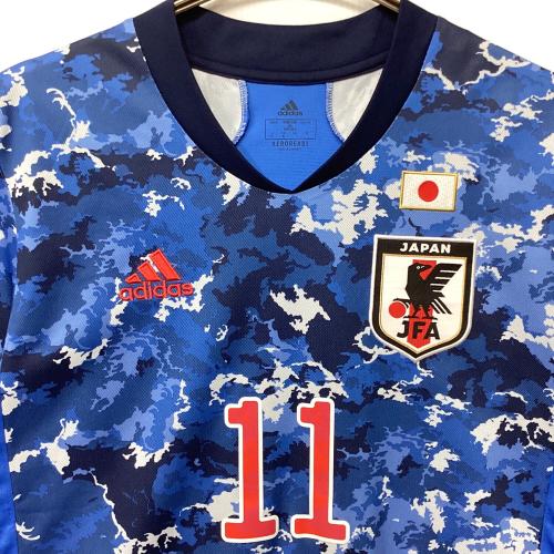 日本代表 (ニホンダイヒョウ) 久保建英【11】サッカーユニフォーム ED7350 2020年ホーム SIZE O ブルー