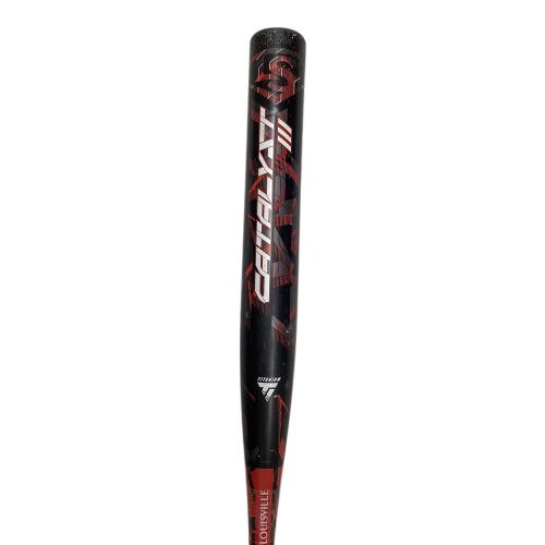 LOUISVILLE SLUGGER (ルイスビルスラッガー) カタリスト3 TI ソフトボール用バット 83cm/640g ブラック×レッド