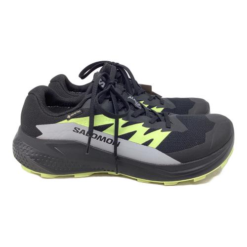 SALOMON (サロモン) ALPHAGLIDE GTX トレランシューズ トレッキングシューズ メンズ SIZE 26cm ブラック×イエロー