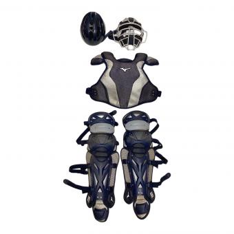 MIZUNO (ミズノ) 軟式用プロテクター・レガース・ヘルメット・フェイスガードセット プロテクター 1DJPR160 ネイビー
