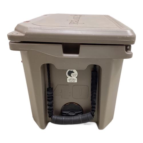 Snow peak (スノーピーク) ハードロッククーラー 40QT クーラーボックス UG-302GY 約38L ブラウン×レッド
