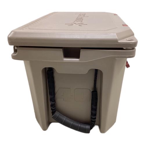 Snow peak (スノーピーク) ハードロッククーラー 40QT クーラーボックス UG-302GY 約38L ブラウン×レッド