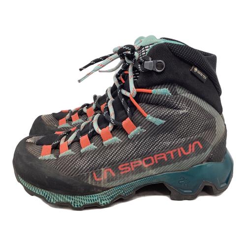 LA SPORTIVA (ラ スポルティバ) エクイリビウムハイクウーマンGTX ハイカット(ソフトソール) トレッキングシューズ G00E33 レディース SIZE EU36(約23cm) ブラック×スカイブルー