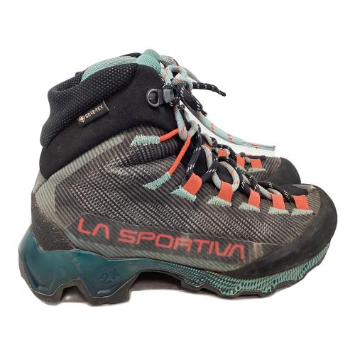 LA SPORTIVA (ラ スポルティバ) エクイリビウムハイクウーマンGTX ハイカット(ソフトソール) トレッキングシューズ G00E33 レディース SIZE EU36(約23cm) ブラック×スカイブルー