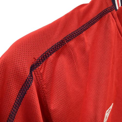 イングランド代表 (イングランドダイヒョウ) ポール・スコールズ【8】サッカーユニフォーム UDS6210A 2002年日韓W杯 アウェイ アルゼンチン戦マッチデー有 SIZE M レッド