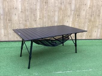 OGAWA (オガワ) アウトドアテーブル 125×70×40/60cm ブラック ロールテーブルL