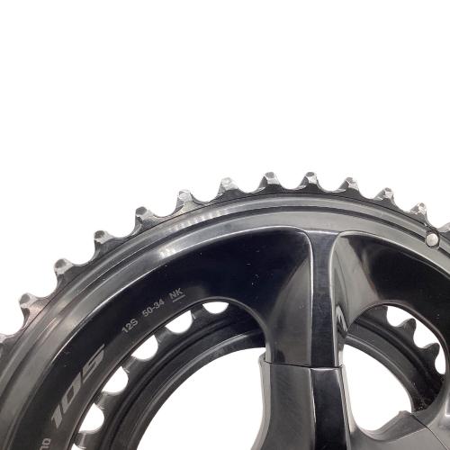 SHIMANO (シマノ) 105 クランクセット 自転車用品 FC-R7100 ブラック  2x12スピード