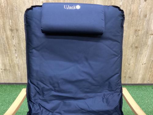 UJack (ユージャック) 難燃リクライニングローチェア ブラック　別売プレミアムクッション付