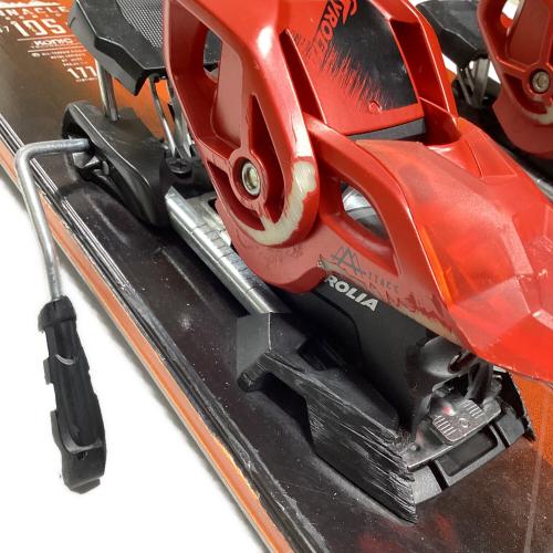 K2 (ケーツー) PINNACLE 105 ファットスキー 17-18年モデル レッド×ブラック 177cm