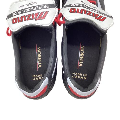 MIZUNO (ミズノ) サッカースパイク モレリアⅡJAPAN シューズキーパー付 メンズ SIZE 27.5cm ブラック×レッド