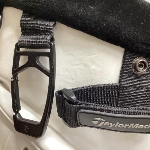 TaylorMade (テーラーメイド) キャディバッグ 4口 9.5型 ホワイト×ブラック グローバルツアースタンドバッグ