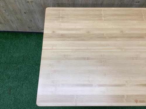 Snow peak (スノーピーク) アウトドアテーブル LV-015TR ハイテーブル ブラウン ワンアクションテーブルロング竹