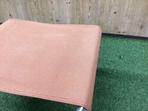 Snow peak (スノーピーク) アウトドアチェア LV-103 廃盤品 オレンジ ローチェア オットマン