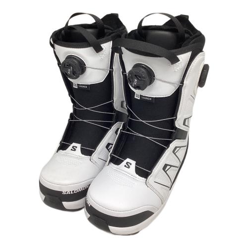 SALOMON (サロモン) LAUNCH BOA SJ BOA スノーボードブーツ 24-25モデル メンズ SIZE 27cm ホワイト×ブラック