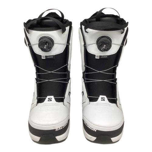 SALOMON (サロモン) LAUNCH BOA SJ BOA スノーボードブーツ 24-25モデル メンズ SIZE 27cm ホワイト×ブラック